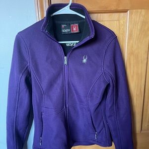 Women’s purple Spyder zip up jacket